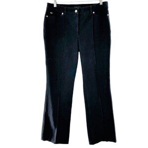 ESCADA Black Stretch Cotton Denim Straight Leg Jeans Size 40